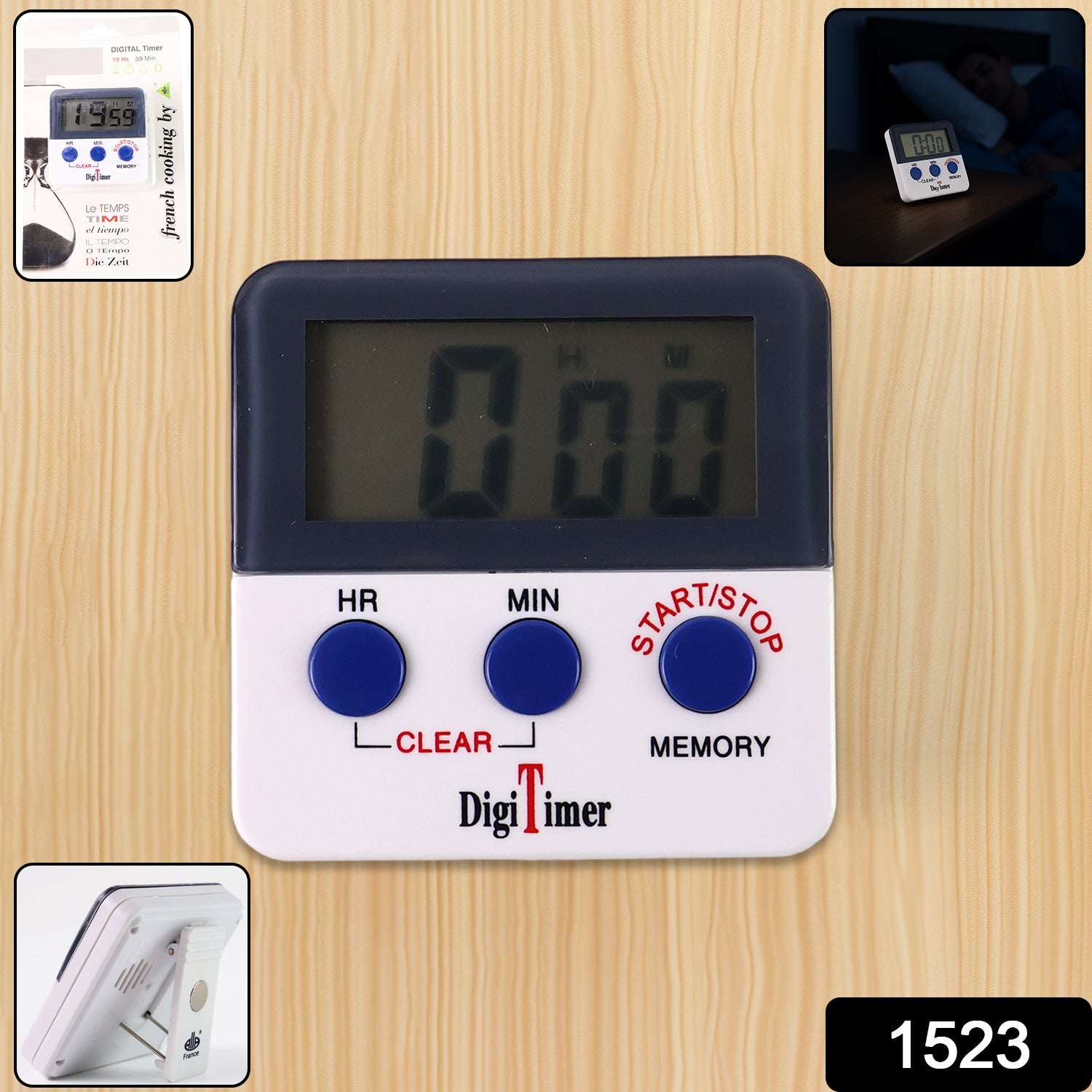 Digital Kitchen Timer with Alarm | Stop Watch Timer for Kitchen | Kitchen Timer with Magnetic Stand |Timer Clock for Study Digital Kitchen Timer with Alarm | Stop Watch Timer for Kitchen | Kitchen Timer with Magnetic Stand |Timer Clock for Study